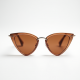 Ultra-Thin Metal Frame Cat-Eye Sunglasses