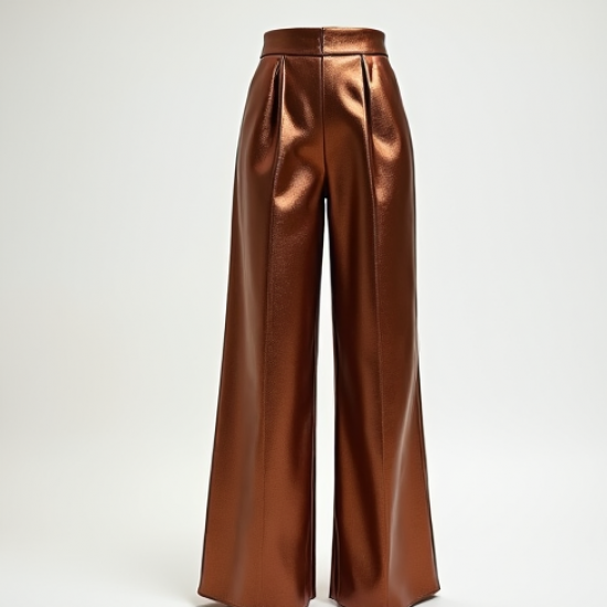 Women's Bronze Wide-Leg Culottes