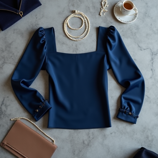 Women's Elegant Square Neck Top