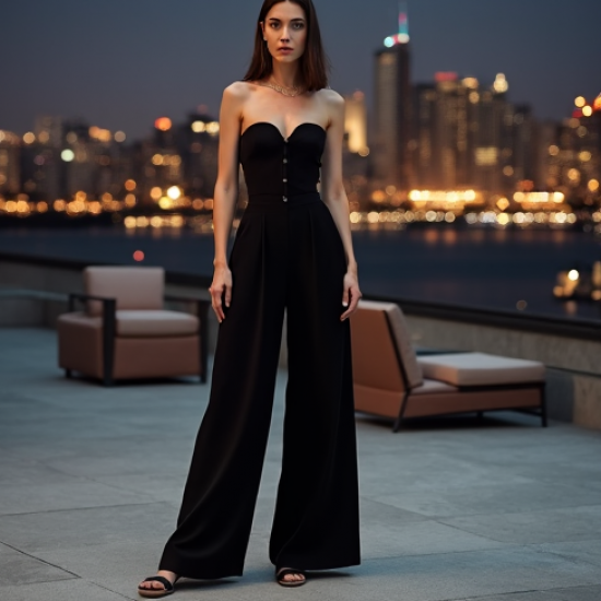 Women's Strapless Jumpsuit