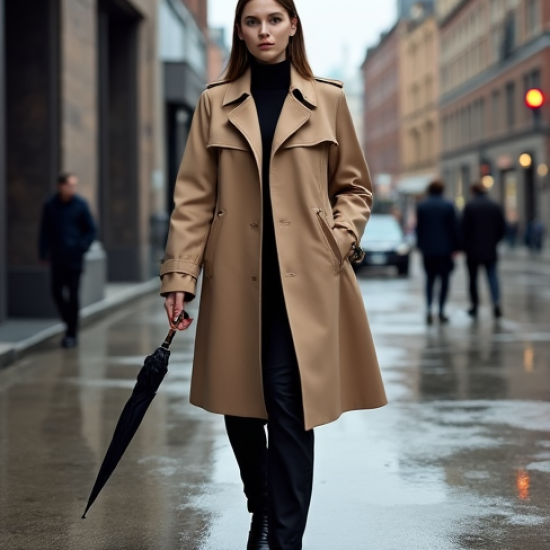 Women's Lightweight Trench Coat
