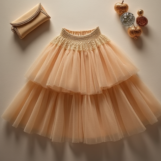 Tiered Tulle Sparkle Party Skirt