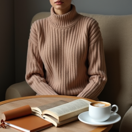 Women's Ribbed Knit Sweater