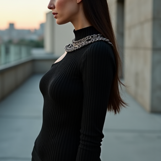 Women's Multi-Chain Detail Top