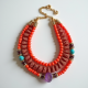 Multi-Strand Beaded Statement Anklet