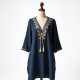Embroidered V-Neckline Tunic Kurta