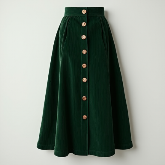 Women's Vintage Bookish Midi Skirt