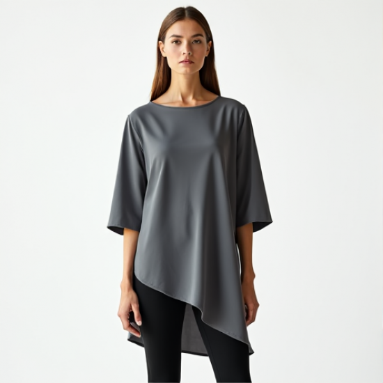 Asymmetric Hem Blouse