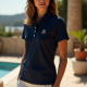 Women's Monogram Patch Polo Shirt