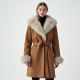 Women's Faux Fur Trim Coat