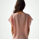 Chiffon Petal Sleeve Summer Blouse
