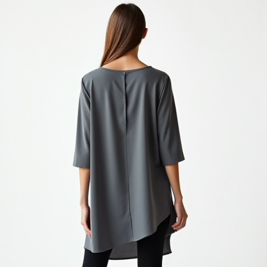 Asymmetric Hem Blouse