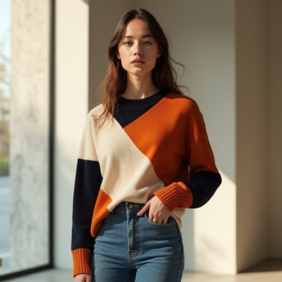 Colorblock Knit Top